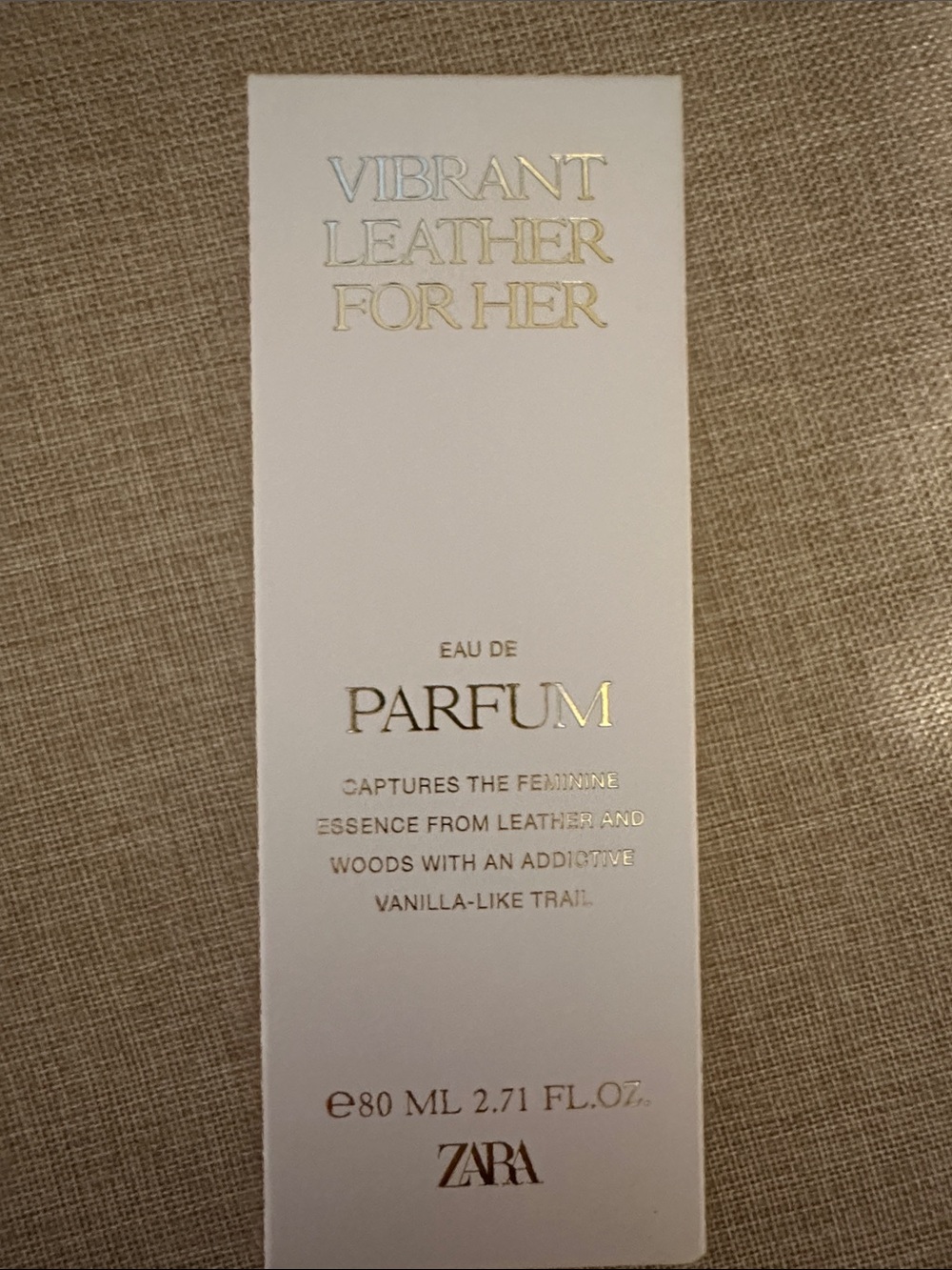 Zara Vibrant Leather For Her - White & Gold Accents